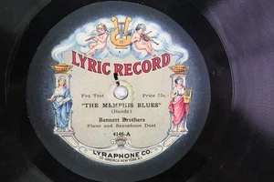 Bennett Brothers - LYRIC 4146 - The Memphis Blues & Dolores - Saxophone & Piano - Picture 1 of 7