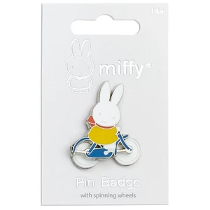 Official Miffy Spinning Wheels Bike Pin Badge - Picture 1 of 3
