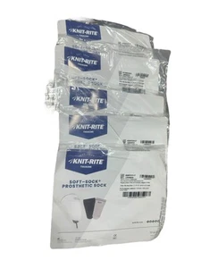 Lot Of 5 Knit-Rite SOFT SOCK LTWT Prosthetic Sock Fits #1 #2 8-12” NEW - Picture 1 of 3