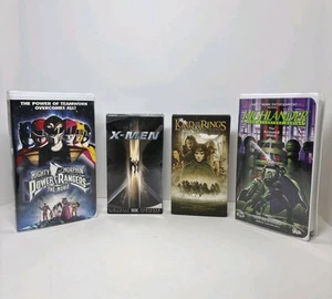 VHS BUNDLE Morphin Power Rangers 1995. 2000 XMEN 2001 LOTR 1996 Highlander - Picture 1 of 13