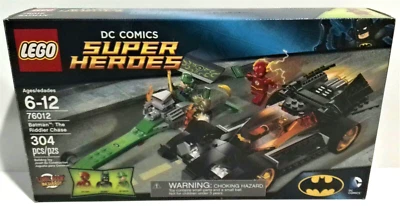 LEGO SUPER HEROES 76012 BATMAN THE RIDDLER CHASE & COMIC 100% COMPLETE w/ BOX - Image 1 of 4