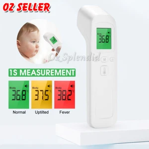Digital IR Thermometer Forehead Ear Non-contact Infrared Body Temperature Gun AU - Picture 1 of 11
