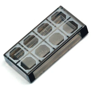 NEW LEGO - Tiles - Decorated - 1x2 (8) Silver Octagon Outlines x1 - 70620 70623 - Picture 1 of 1