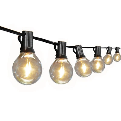 Outdoor String Lights 25 Feet 50feet 100 feet G40 Globe Patio Lights Waterproof - Image 1 of 4