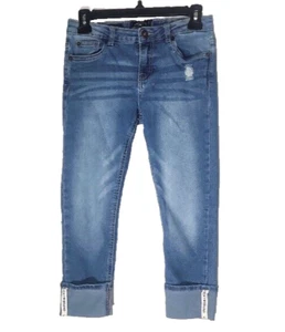 Lucky Brand Jeans Womens Dylan Boyfriend Jeans Ankle Blue Denim Size 4 Or 6 - Picture 1 of 9