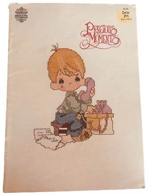 Precious Moments Cross Stitch Patterns Dear Jon Religious Loads of Love Laundry - Image 1 of 4