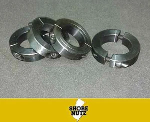 (4) 1/2" BORE DOUBLE SPLIT NEW CLAMPING SHAFT COLLAR BLACK OXIDE PLATED SC50D - Picture 1 of 1