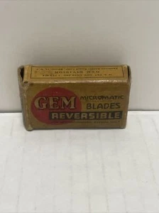 Gem Micromatic Reversible Blades Lot Of 8 Blades Vintage - Picture 1 of 7