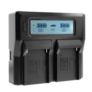 LCD Dual Channel Charger for Sony FP50 FP70 FP90/FH50 FH70 FH90/FV50 FV70 FV100 - Picture 1 of 11