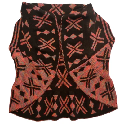 John Paul Richard Womens XL Open Sweater Vest Reversible Multicolor Chunky Knit - Image 1 of 4