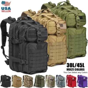 45L Military Tactical Backpack Large Army 3 Day Assault Pack Molle Bag Rucksack - Picture 1 of 3