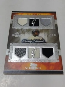 2007 TOPPS STERLING SIX GU PATCH JERSEY BARRY BONDS/10 - Picture 1 of 2