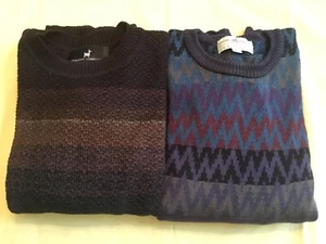 2 New Peruvian Connection. 100% Pima Cotton. Multicolor. Pullover. Sweater L - Picture 1 of 20