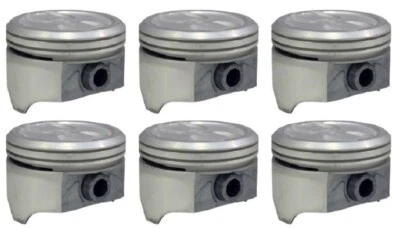 Chevrolet GMC 262 4.3L V6 1985 - 1995 (6) Enginetech Dish Top Pistons  - Image 1 of 3