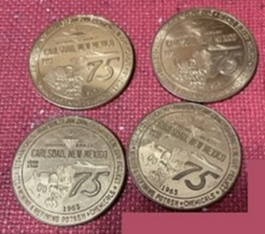 Lot of 4 - Carlsbad, New Mexico Diamond Jubilee 1963 Half Dollar souvenir coin - Picture 1 of 2