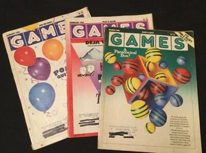 Lot of three Games Magazines - Jan/Feb/March 1986. See condition notes. - Bild 1 von 11