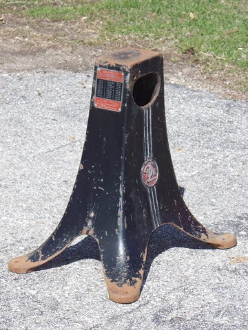 Vintage Cast Iron Cream Separator Base Stand Steampunk Industrial Table Pedestal Cover