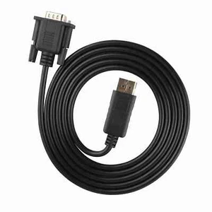 Câble convertisseur 1.8m HD 1080P DisplayPort vers VGA adaptateur pour PC portable - Photo 1/12