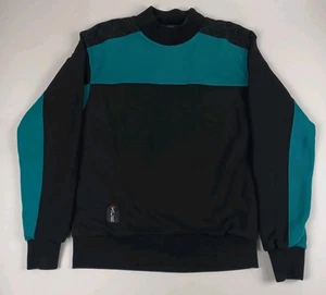 *Defectuoso* Chaqueta de golf vintage Etonic Gore XCR negra azulada - Imagen 1 de 13