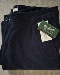 Woolrich Damen Hose Freizeit Größe 14 Reg Marineblau - Bild 1 von 1