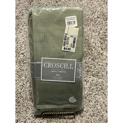 CROSCILL Fabric Napkins 4 NEW Vintage - Image 1 of 4
