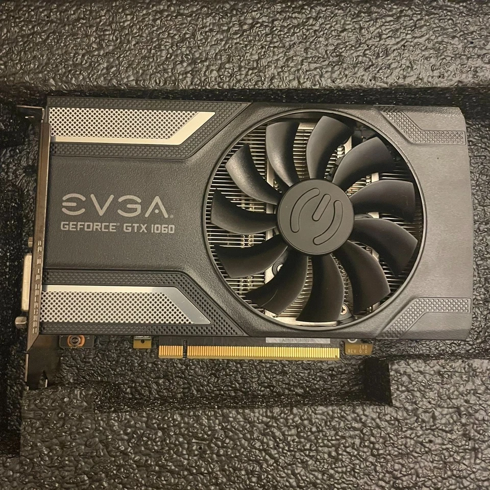 EVGA GeForce GTX 1060 6GB SC Gaming Graphics Card – Tested, Working, Gaming GPU - Image 1 of 1