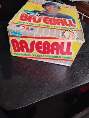 1989 Fleer Baseball Wax Box 36 Packs Ken Griffey Jr RC Rookie Billy Ripken FF ? - Image 1 of 4