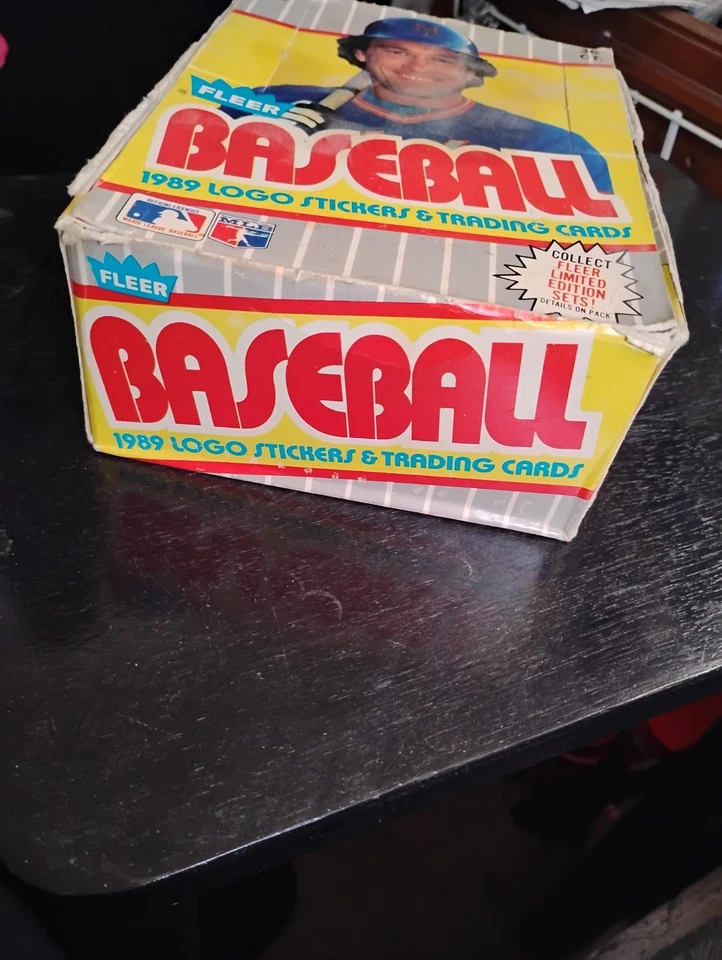 1989 Fleer Baseball Wax Box 36 Packs Ken Griffey Jr RC Rookie Billy Ripken FF ? - Image 1 of 4