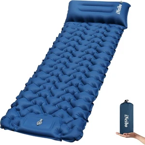 iNeibo Sleeping Pad, Inflatable Sleeping Mat with Bulit-in Foot Pump Pillow, - Picture 1 of 8