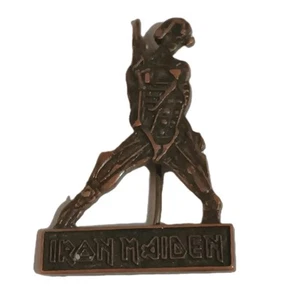 Iron Maiden Somewhere In Time UK 1986 badge pin - Picture 1 of 4