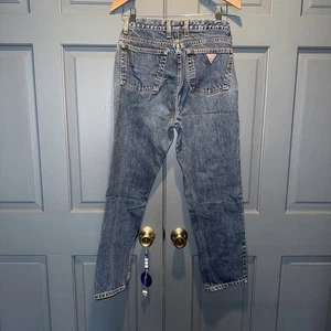 Jeans Guess Vintage Mujer Talla 31 Triángulo Logo Azul Estilo 1050 SH - Imagen 1 de 5