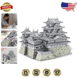 Stunning Himeji Castle Architecture 3D Metal Puzzle - Ideal for Home Decoration - Picture 1 of 9