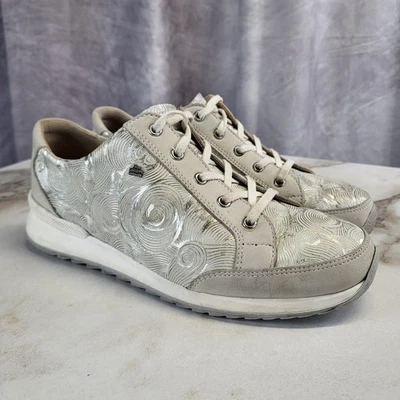 Finn Comfort Pordenone Sneakers Women's Gray/Silver US Women's Size 7.5 Wide - Image 1 of 4