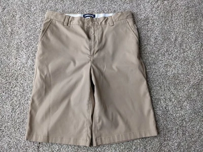 Lands' End No-Iron Boys Shorts Tan Size 14 Adjustable Waist - Image 1 of 4