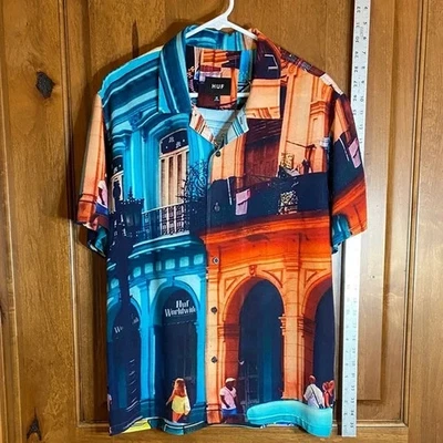 Camisa manga corta HUF Havana Resort como nueva, talla M Foto 1 de 4
