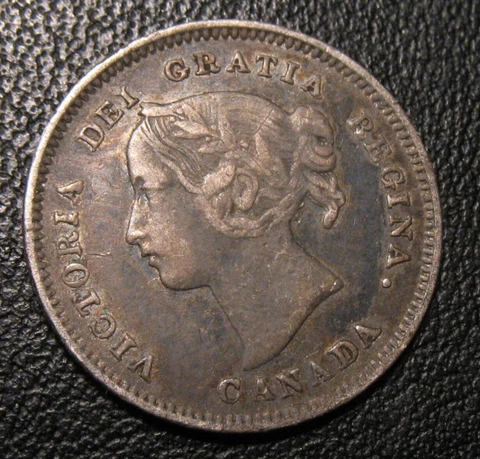 OLD CANADIAN COINS 1900 CANADA SILVER HIGHGRADE FIVE CENTS 5 c Cover