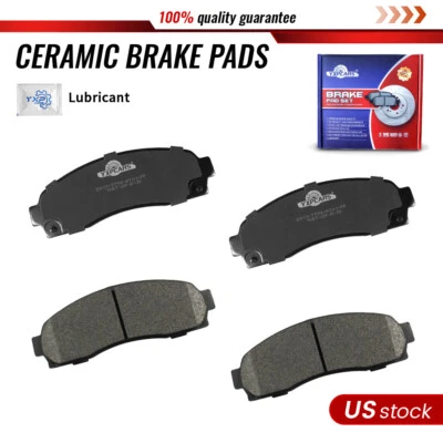 Front Ceramic Brake Pad Kit for Saturn Vue Chevy Equinox 2006 Pontiac Torrent V6 - Image 1 of 4