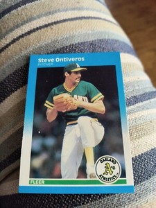 STEVE ONTIVEROS 1987 FLEER GLOSSY #401 FREE SHIPPING
