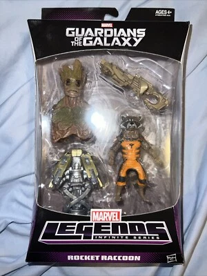 Figura de acción de juguete Guardianes de la Galaxia Marvel Legends Infinite Rocket Raccoon Foto 1 de 2