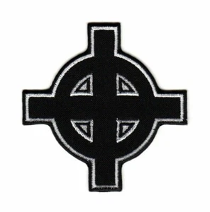 Celtic Cross Patch | Christian Latin Ringed Viking Norse Biker Irish Wheel Logo - Picture 1 of 1