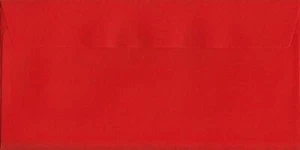 Säulenbox rot 114 mm x 229 mm abziehbar/versiegeln 120 g/m² DL+ (dreifach faltbar A4) Farbumschläge - Bild 1 von 1