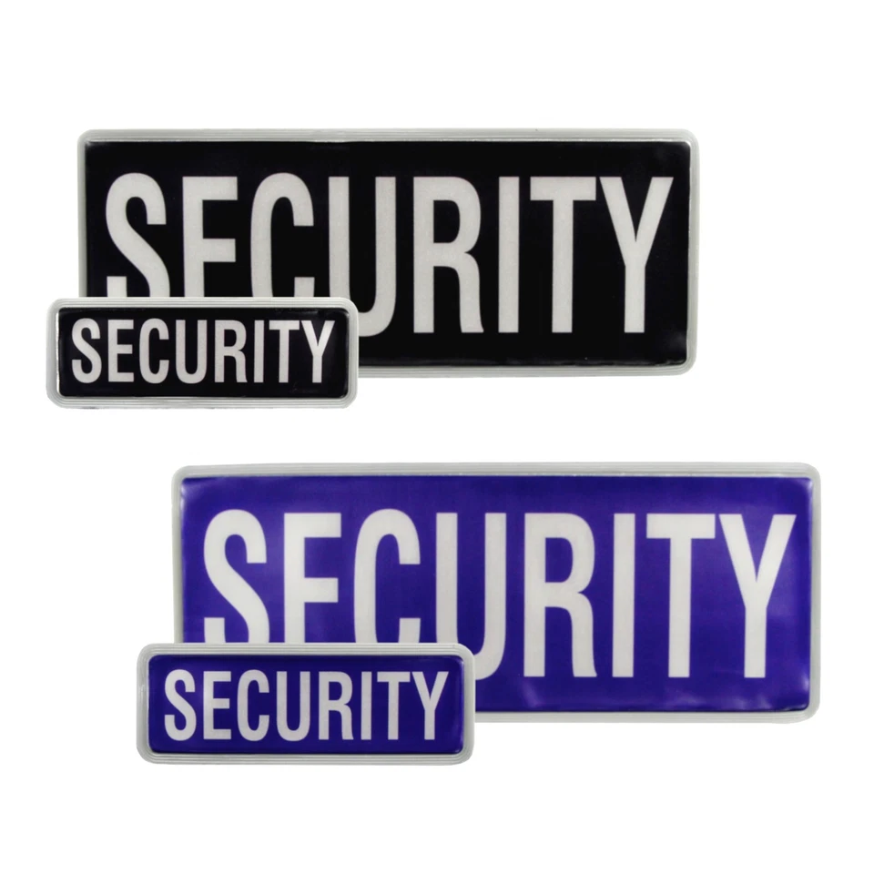 L-Max Reflective Security Badge with Hook and Loop Patch | Encapsulated - Image 1 of 1