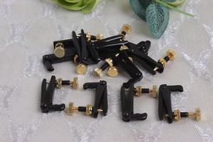 4pcs Fine Tuning Adjuster for Violin 3/4 4/4 size Black tuner with gold screws - Picture 1 of 7