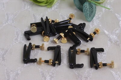 4pcs Fine Tuning Adjuster for Violin 3/4  4/4 size Black tuner with gold screws - Image 1 of 4