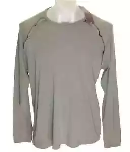 New Men's French Connection Long Sleeved T Shirt Top Grey Loose Fit Medium Large - Picture 1 of 3