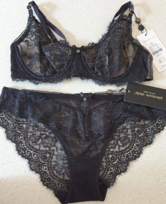 Pleasure State KYLIE Bra Set Black Size 12B 34B  RRP $105 - Image 1 of 4