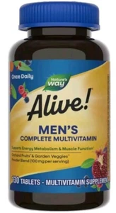 Nature's Way Alive! Men's Complete Daily Multivitamin, 130 Count (Pack of 1) - Picture 1 of 3