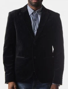 Abrigos blazer de terciopelo negro a medida para hombre premium ropa de fiesta elegante cena - Imagen 1 de 3