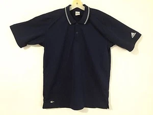 Camisa polo Adidas de 1/4 botones azul marino con acentos blancos talla S - Imagen 1 de 12