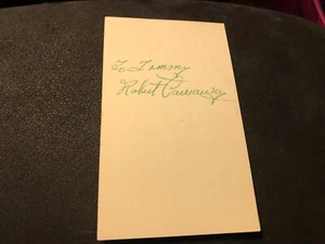 Robert Carraway actor autographed Index Card - Picture 1 of 1